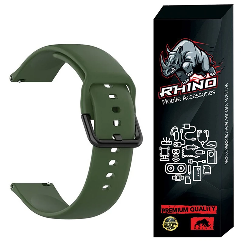 بند راینو مدل Silic-SQ مناسب برای ساعت هوشمند کیو سی وای GTS