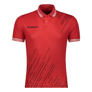 پولوشرت ورزشی آستین کوتاه مردانه مکرون مدل کاریو