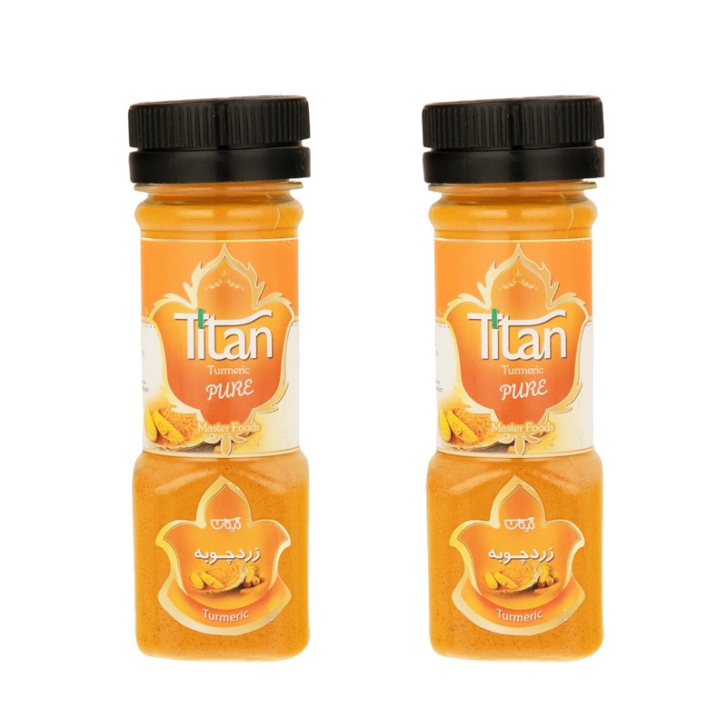 پودر زردچوبه تیتان - 80 گرم بسته 2 عددی