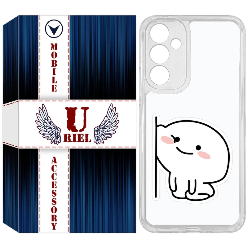 کاور یوریل مدل Clear کد 93 طرح لوس مناسب برای گوشی موبایل سامسونگ Galaxy A54