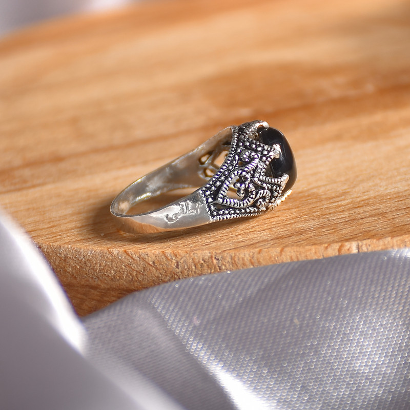 انگشتر نقره پسرانه نقره جات لطفی مدل عقیق کد ANMS032E02 انگشتر نقره پسرانه نقره جات لطفی مدل عقیق کد ANMS032E02