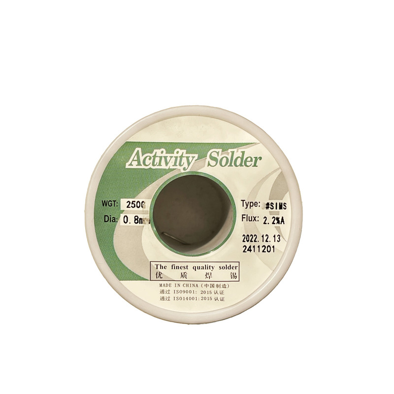 سیم لحیم اکتیویتی مدل 0.8mm وزن 250 گرم سیم لحیم اکتیویتی مدل 0.8mm وزن 250 گرم