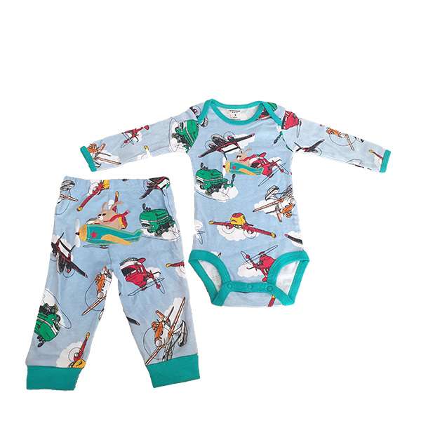 ست بادی آستین بلند و شلوار نوزادی کارترز مدل 432