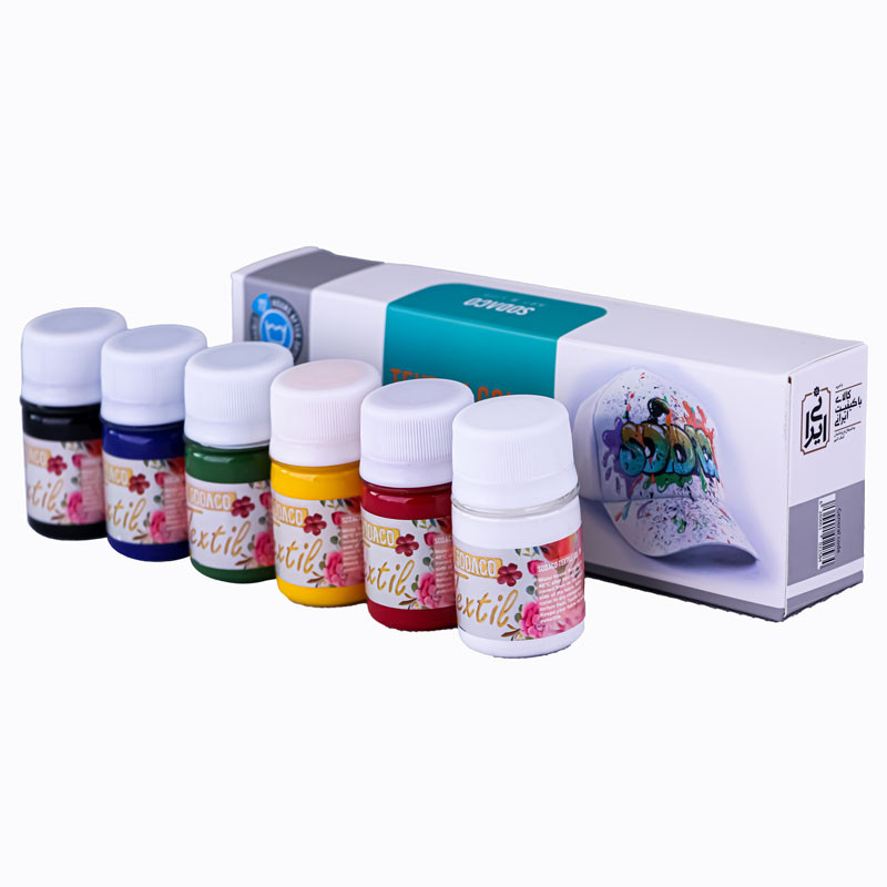 رنگ پارچه سوداکو مدل اوپک ساده حجم 30 میلی لیتر بسته 6 عددی
