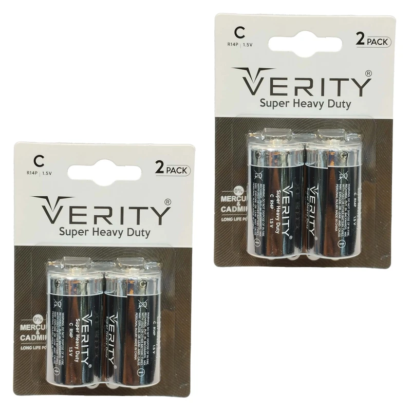 باتری C وریتی مدل Super Heavy Duty بسته چهار عددی