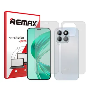 Remax HyGEL model transparent screen protector suitable for Honor X8b mobile phone along with the phone back protector