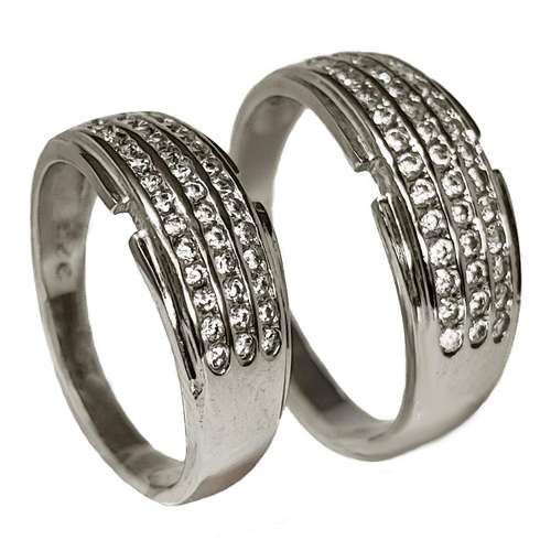 ست انگشتر نقره مردانه و زنانه مدل حلقه