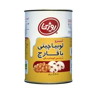 کنسرو لوبیا چیتی با قارچ روژین - 400 گرم