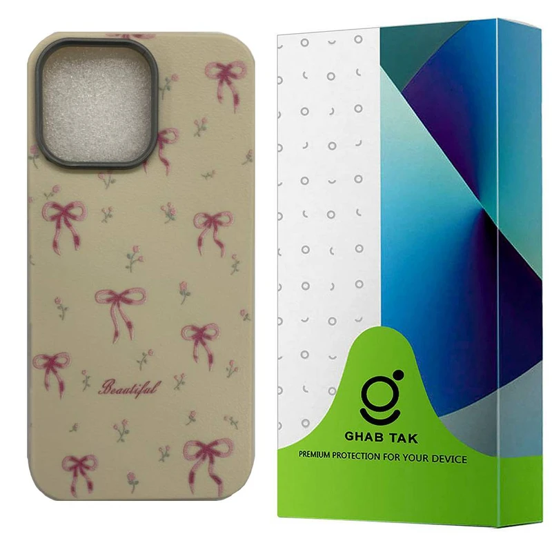 کاور قاب تک مدل پاپیون و لاله مناسب برای گوشی موبایل اپل iPhone 16 Pro Max