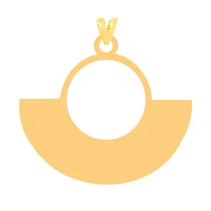 آویز گردنبند طلا 18 عیار زنانه کرابو مدل شکل هندسی Kr31617