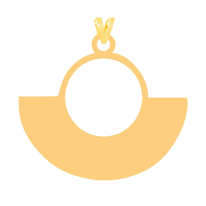 آویز گردنبند طلا 18 عیار زنانه کرابو مدل شکل هندسی Kr31617