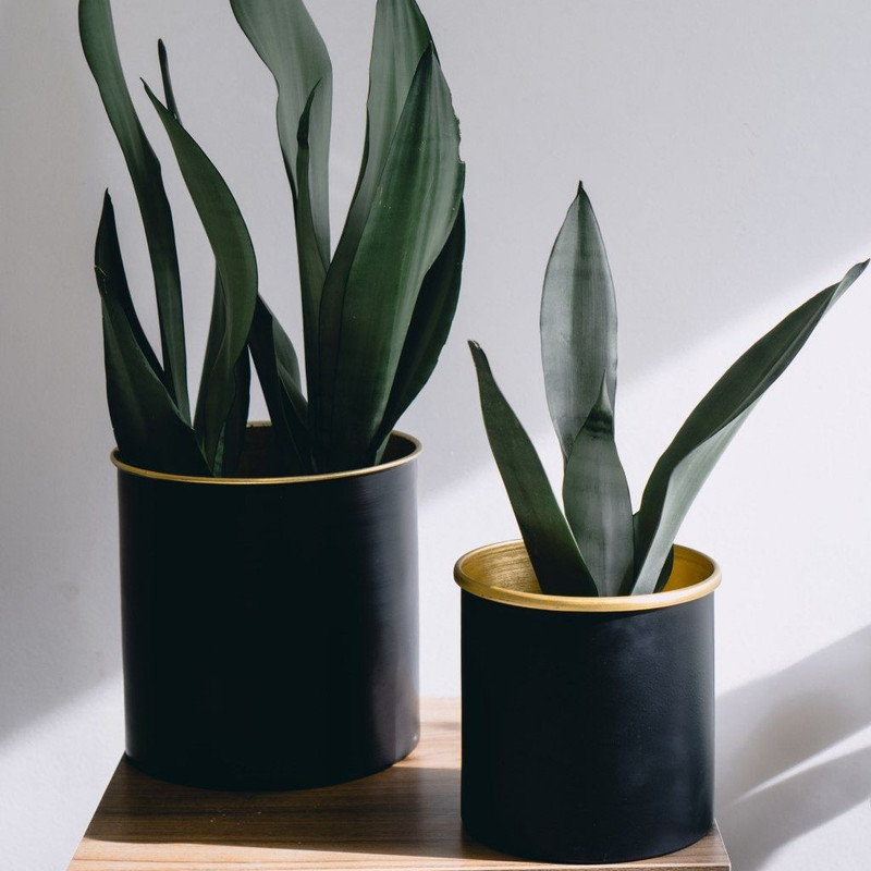 گلدان مدل استوانه فلزی مجموعه 2 عددی گلدان مدل استوانه فلزی مجموعه 2 عددی