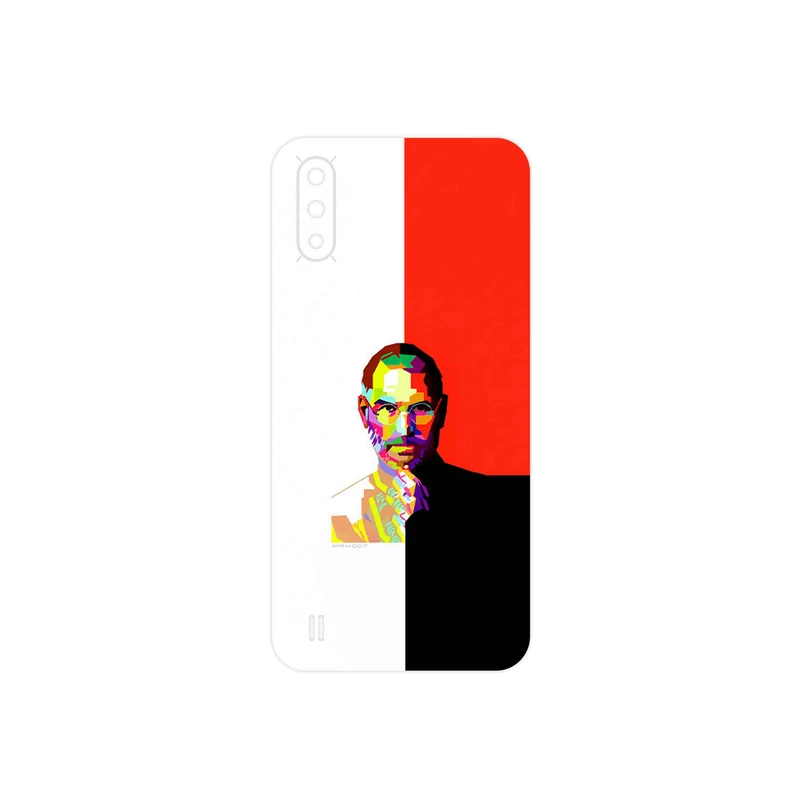 برچسب پوششی ماهوت مدل Collage of Steve Jobs 1 مناسب برای گوشی موبایل سامسونگ Galaxy A01