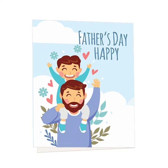 کارت پستال مدل روز پدر مبارک کد 001 مجموعه 6 عددی