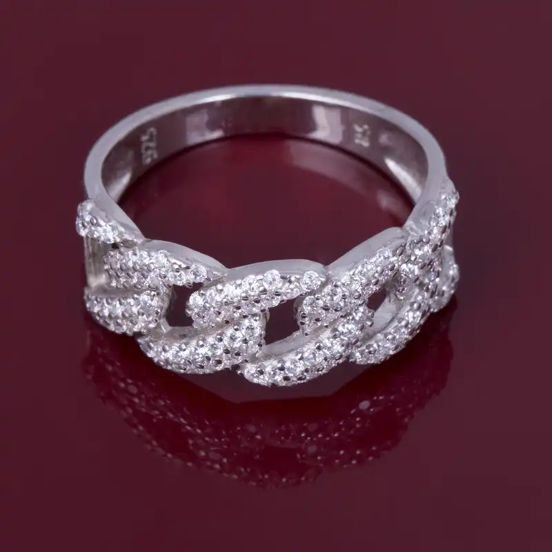 انگشتر نقره زنانه مدل GTA-223