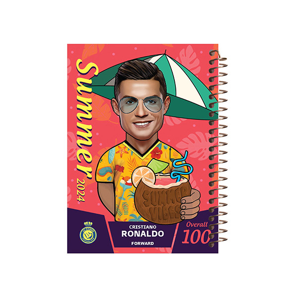 دفتر مشق 60 برگ مشایخ طرح کریستیانو رونالدو کد 2071