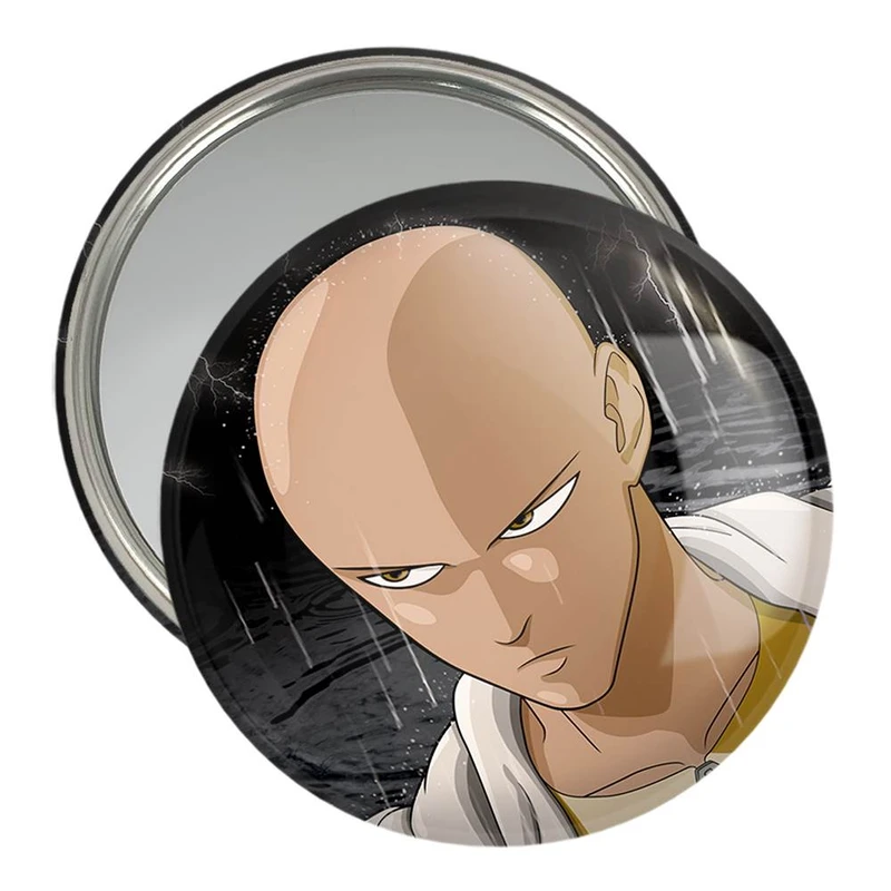 آینه جیبی خندالو مدل سایتاما انیمه مرد تک مشتی One Punch Man  کد 11395