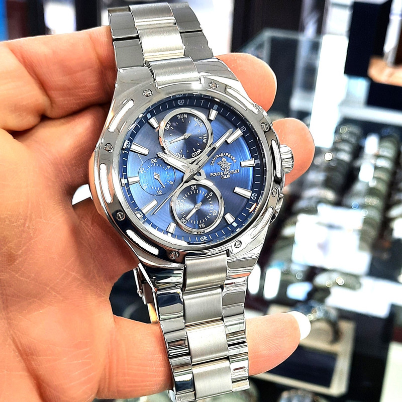 ساعت مچی عقربه‌ای مردانه کوارتز سانتا باربارا پولو راکت کلاب مدل SB.1.10541-3