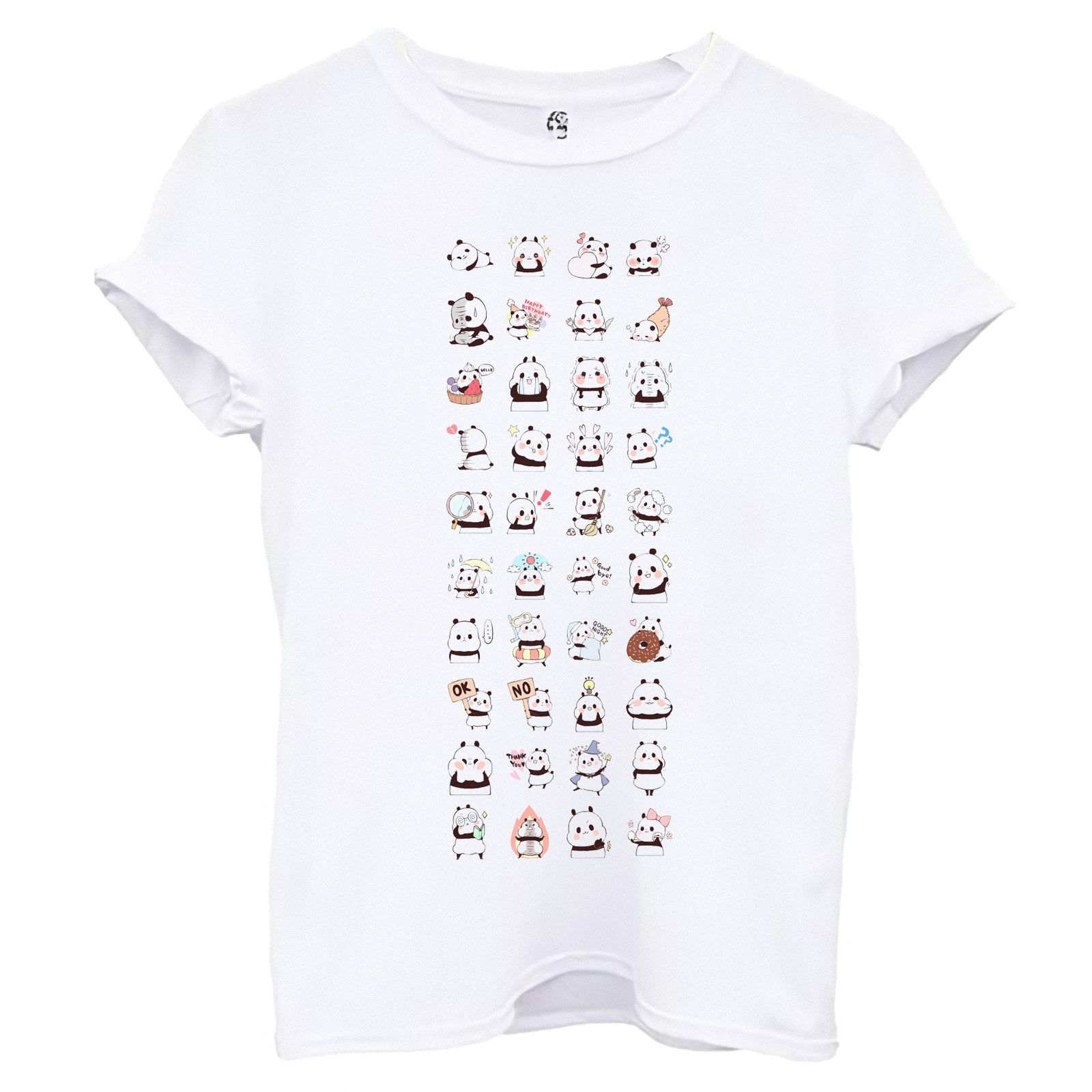 تی شرت آستین کوتاه زنانه اسد طرح پاندا کد 98 -  - 1