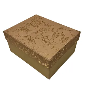 جعبه هدیه مدل گل طلاکوب کد 4