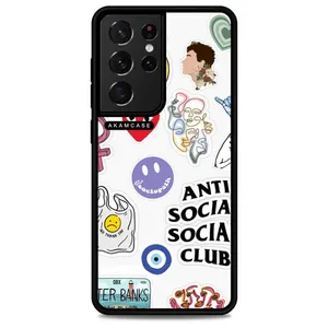 AKAM AMCWSGS21U-GOOD VIBES10 Cover For Samsung Galaxy S21 Ultra