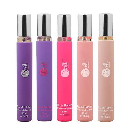 عطر جیبی زنانه دکلت مدل SHINE  حجم 20 میلی لیتر مجموعه 5 عددی