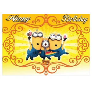 بنر تولد مسترتم طرح مینیون پلاس