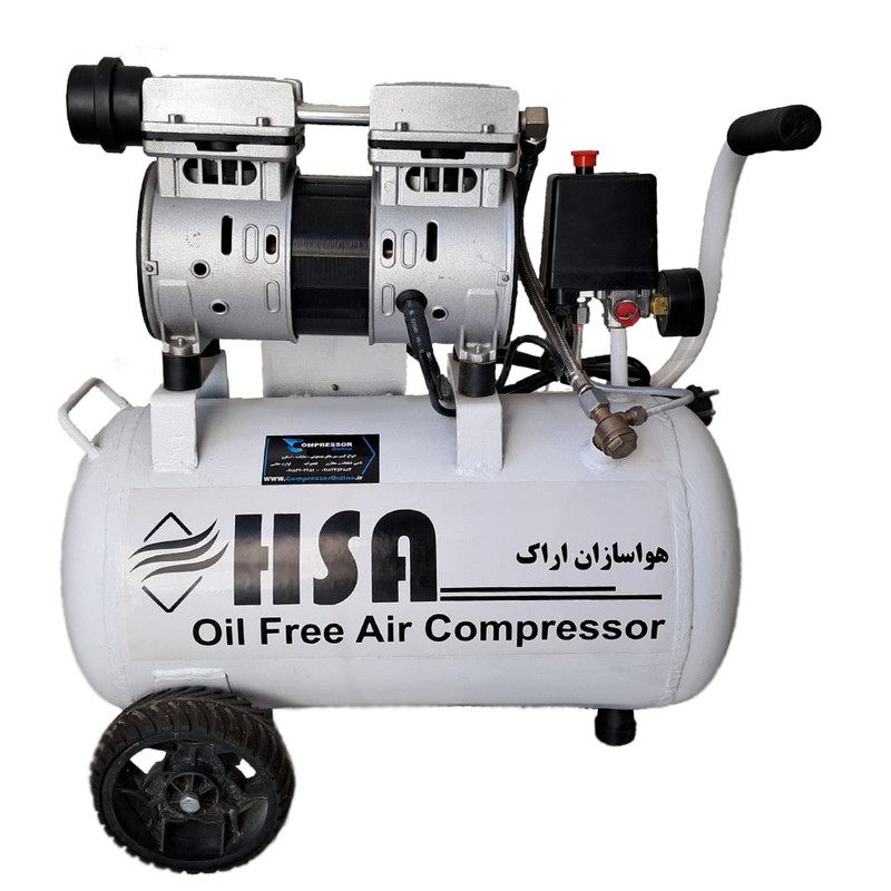 کمپرسور هوا هواسازان مدل 25 لیتری سایلنت