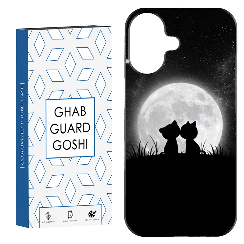 کاور قاب گارد گوشی طرح گربه ماه کد Dimo-459 مناسب برای گوشی موبایل اپل Iphone 16