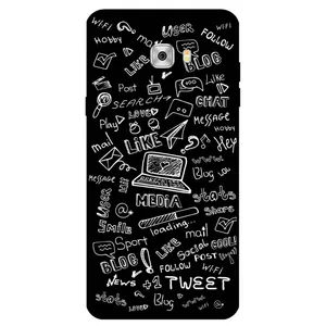 Megafone Social Media 1898 Cover For Samsung Galaxy C9 Pro