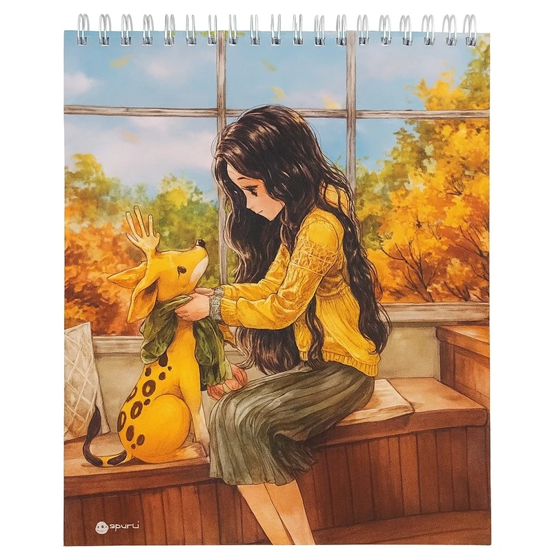 دفتر نقاشی 40 برگ مدل دختر جنگل کد 65