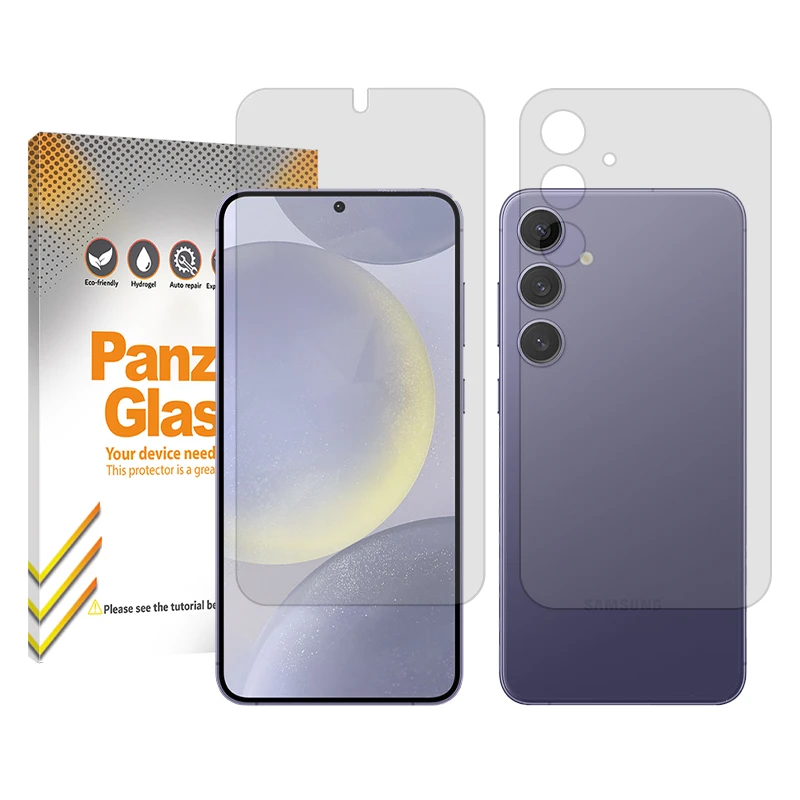 محافظ صفحه نمایش شفاف پنزر گلس مدل Resistant مناسب برای گوشی موبایل سامسونگ Galaxy S24 Plus به همراه محافظ پشت گوشی
