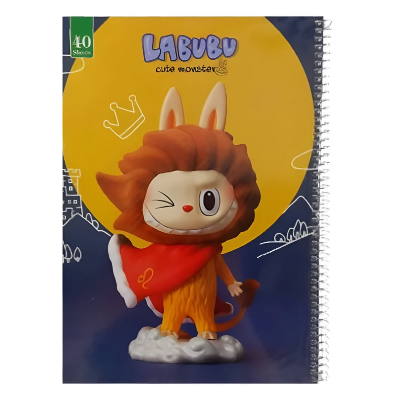 دفتر مشق 40 برگ مدل لبوبو طرح مجلد کد 100038