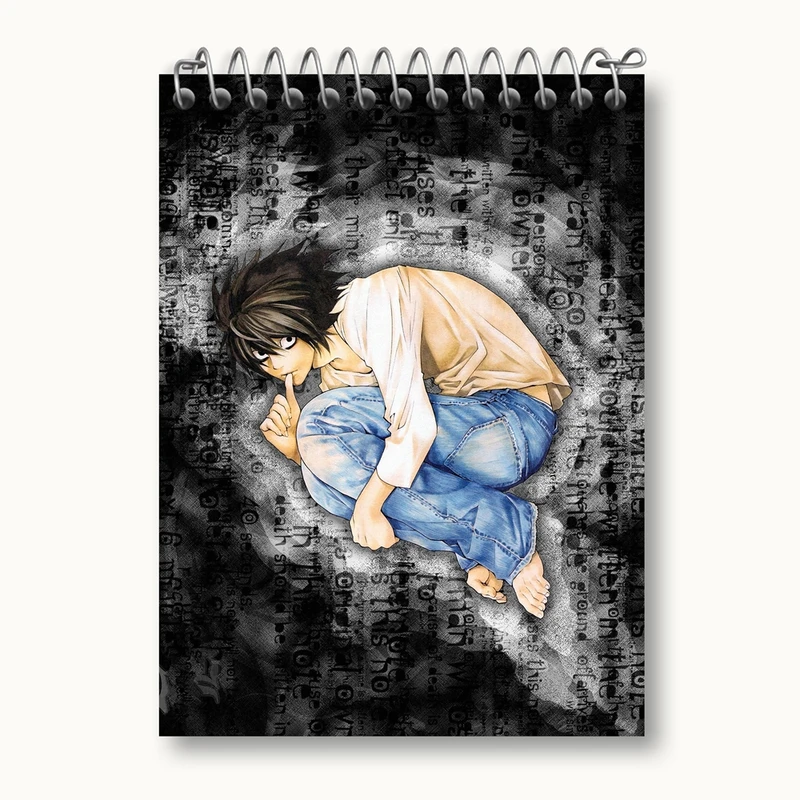 دفتر یادداشت 50 برگ خندالو مدل ال لاولیت انیمه دفترچه مرگ Death Note کد 11310