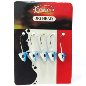 قلاب ماهیگیری کاپیتان مدل وزنه دار کد 1.7gr بسته 5 عددی