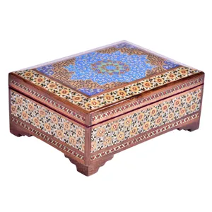 جعبه جواهرات خاتم کاری طرح دنیز DA1410