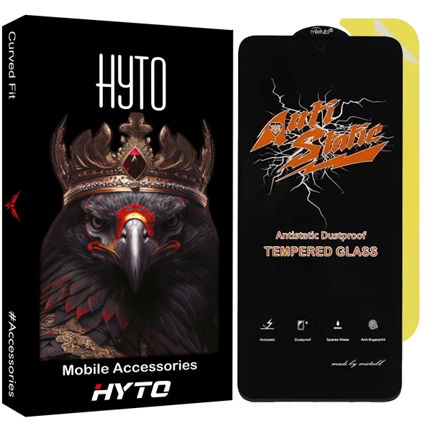 محافظ صفحه نمایش هیتو مدل Antistatic مناسب برای گوشی موبایل اپل iPhone 16 Pro Max به همراه برچسب پوششی