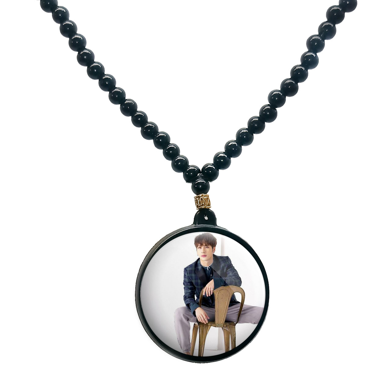 گردنبند پرمانه طرح GOT7 کد pmd.19189 مدل دو طرفه