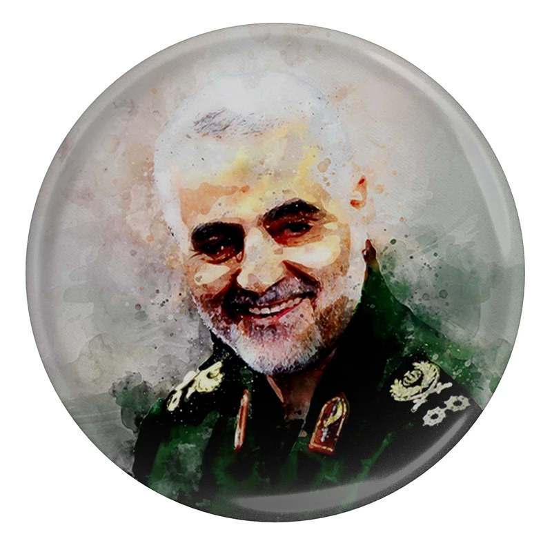 مگنت مدل S12562 طرح نقاشی سردار شهید حاج قاسم سلیمانی