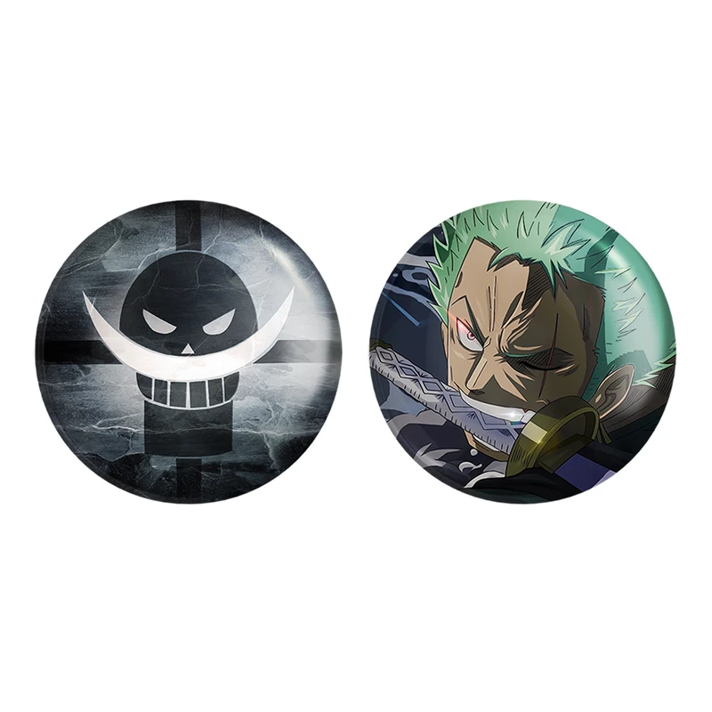 مگنت خندالو طرح رورونا زورو و علامت خدمه وایت برد انیمه وان پیس کد 1143811435 مجموعه 2 عددی