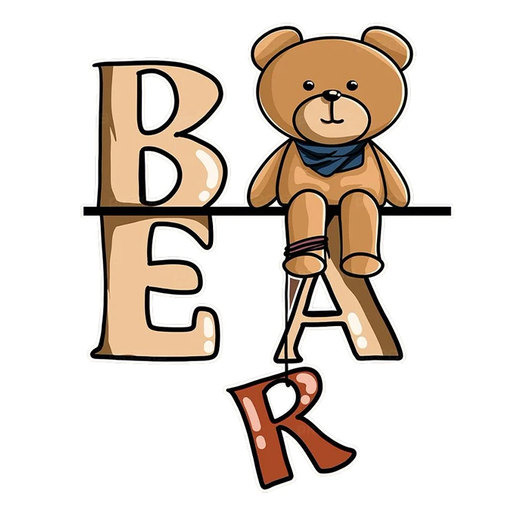 استیکر پارچه و لباس پاد آفرین مدل کارتونی کد S1430