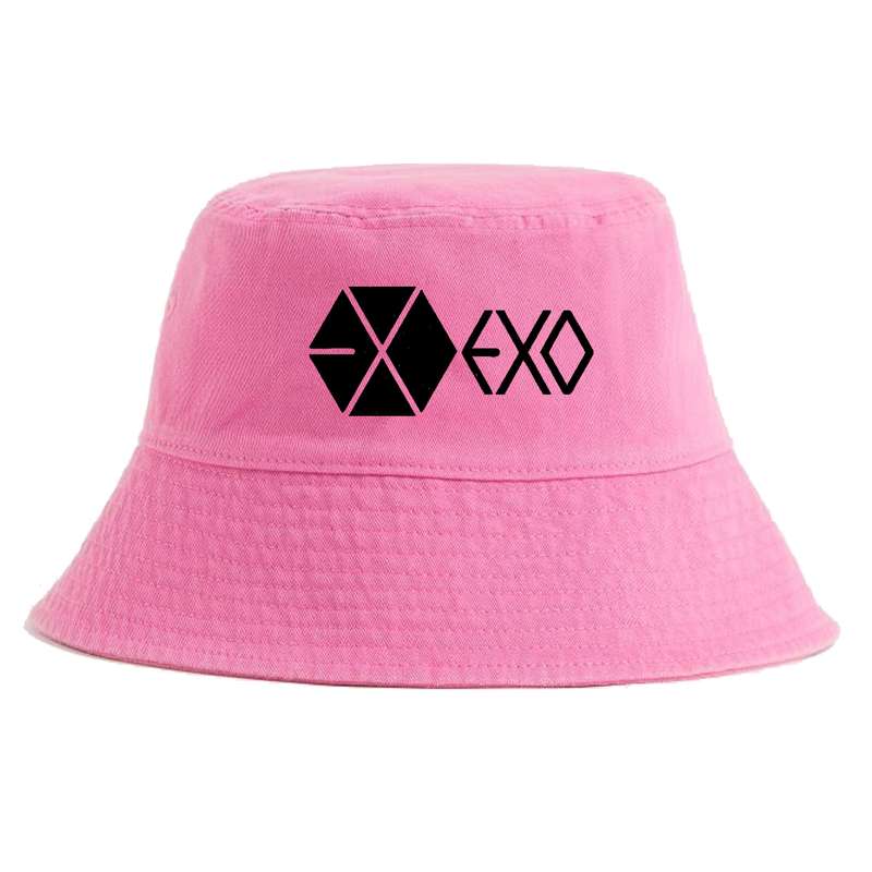 کلاه باکت دخترانه مدل گروه موسیقی exo کد ks-10