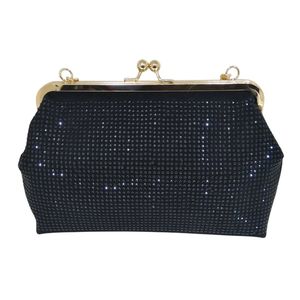 کیف مجلسی زنانه مدل صندوقی دوطرف نگین دار