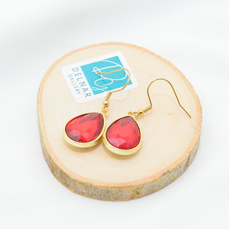 گوشواره زنانه دلنار گالری مدل کریستال عثمانی گوشواره زنانه دلنار گالری مدل کریستال عثمانی