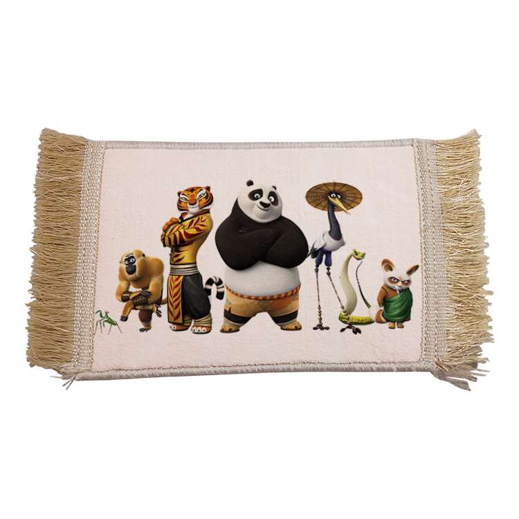 فرش ماشینی دیوارکوب مدل پاندا کونگ فو کار کد 48