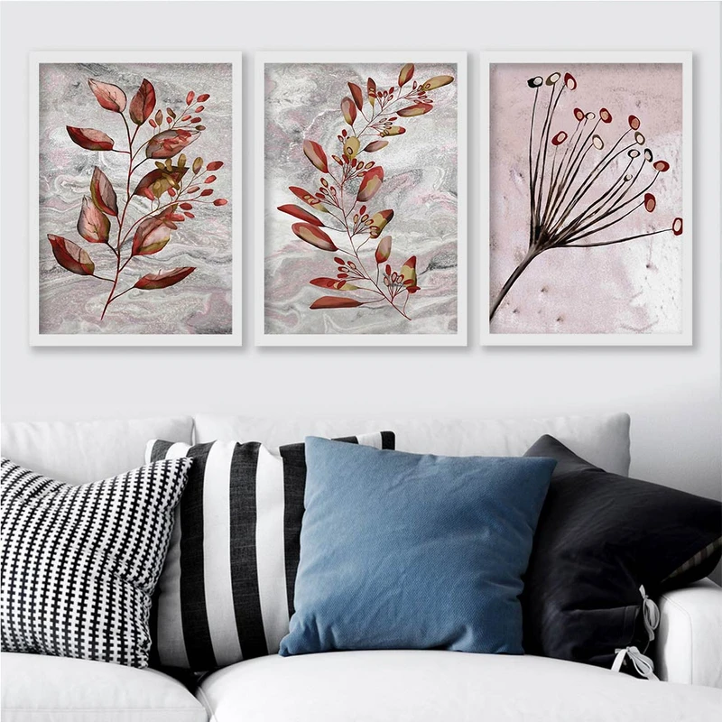 تابلو صبا طرح مدل دکوراتیو مدرن کد YF2336w مجموعه 3 عددی
