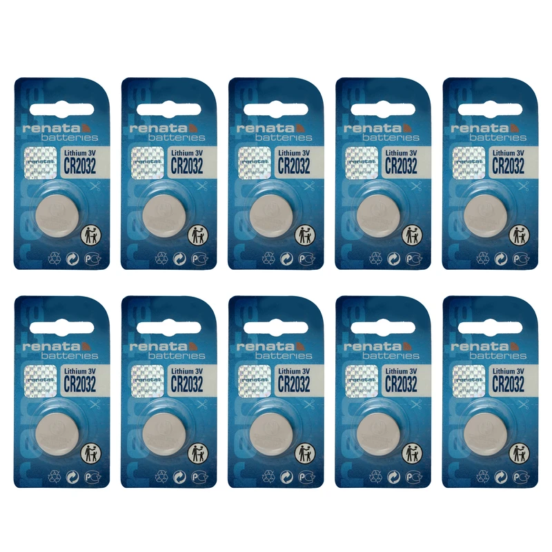 باتری سکه ای رناتا مدل CR2032 بسته 10 عددی