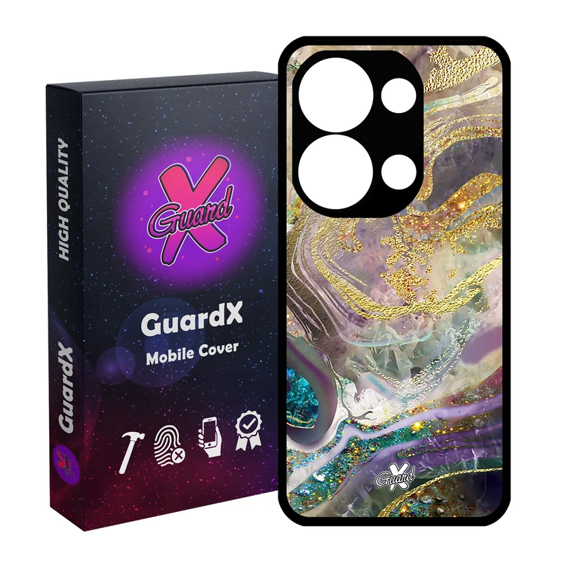 کاور گارد ایکس طرح ماربل مدل Glass10295 مناسب برای گوشی موبایل شیائومی Redmi Note 13 Pro 4G / Poco M6 Pro 4G