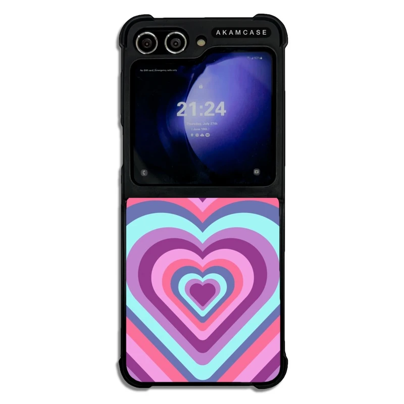 کاور آکام مدل AMCWSGZFLIP5-HEARTS2 مناسب برای گوشی موبایل سامسونگ Galaxy Z Flip 5