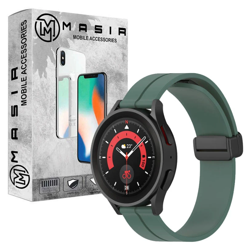 بند مسیر مدل Silicone Magnetic مناسب برای ساعت هوشمند سامسونگ Galaxy Watch 5 40mm / Watch 5 44mm / Watch 5 pro 45mm